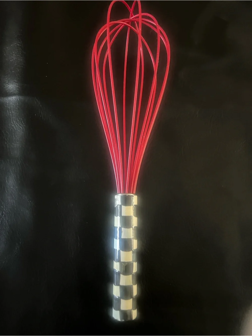 Mackenzie Childs large red Silicone Whisk